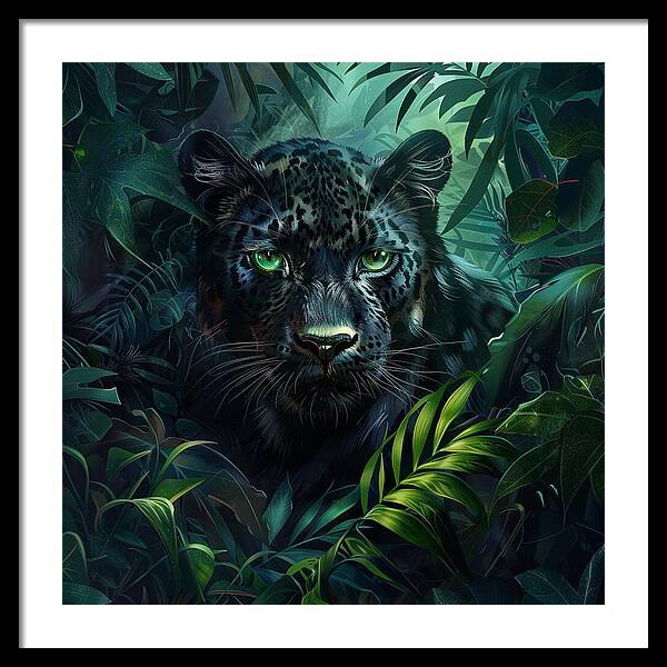 Emerald Shadows - Framed Print