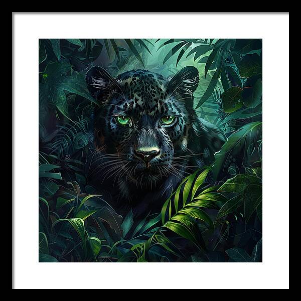 Emerald Shadows - Framed Print