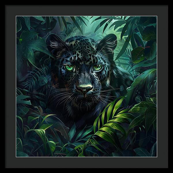 Emerald Shadows - Framed Print