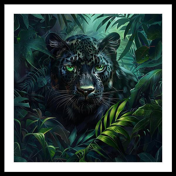Emerald Shadows - Framed Print
