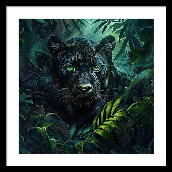 Emerald Shadows - Framed Print