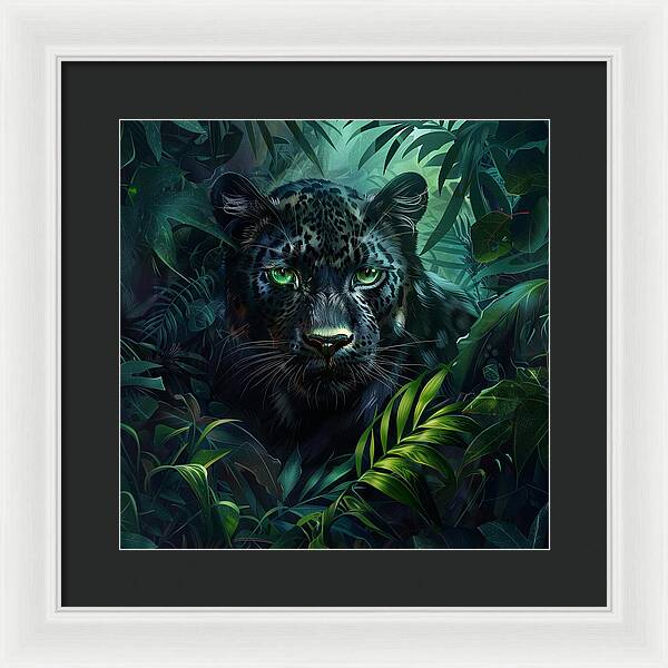 Emerald Shadows - Framed Print