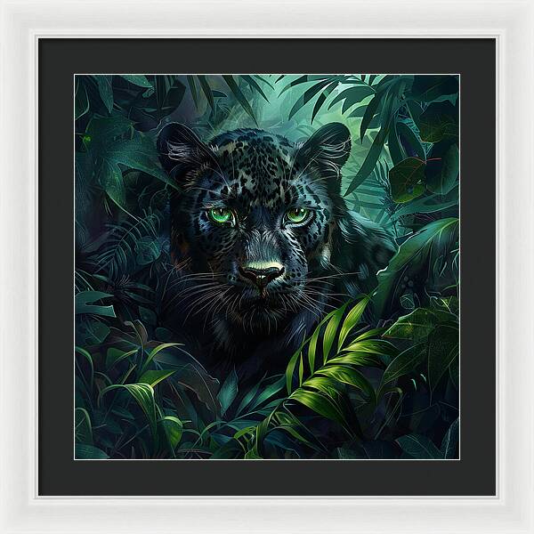 Emerald Shadows - Framed Print