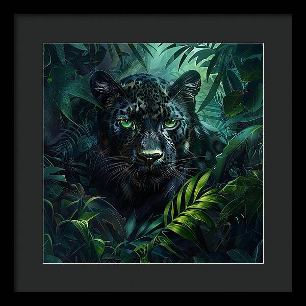 Emerald Shadows - Framed Print