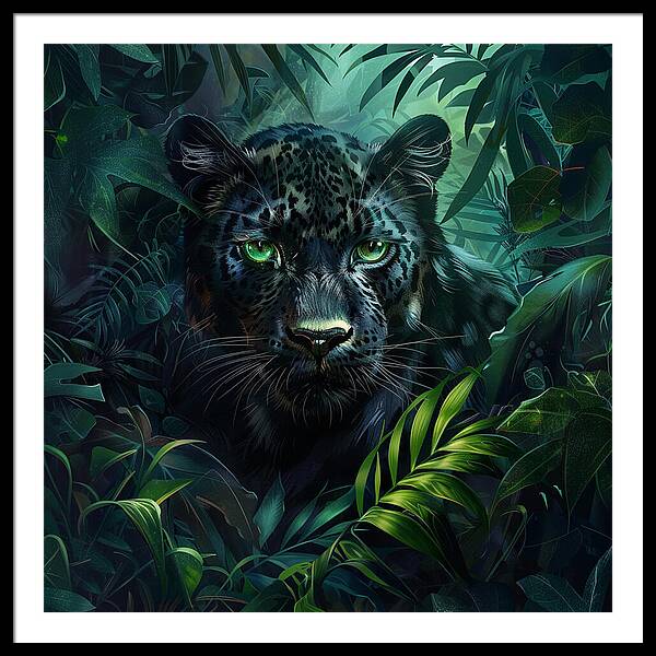 Emerald Shadows - Framed Print