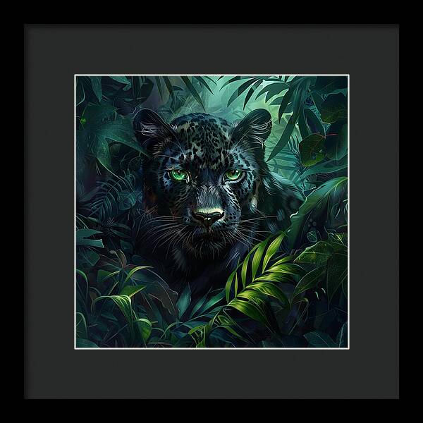 Emerald Shadows - Framed Print
