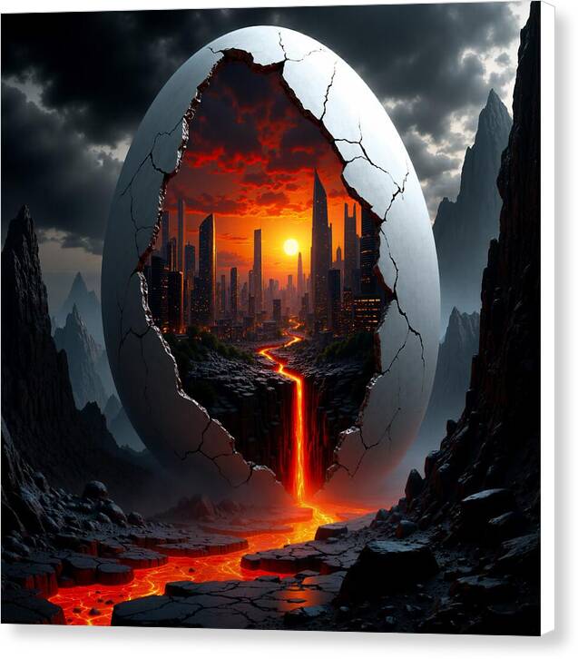 Eruption of Civilization - Canvas Print