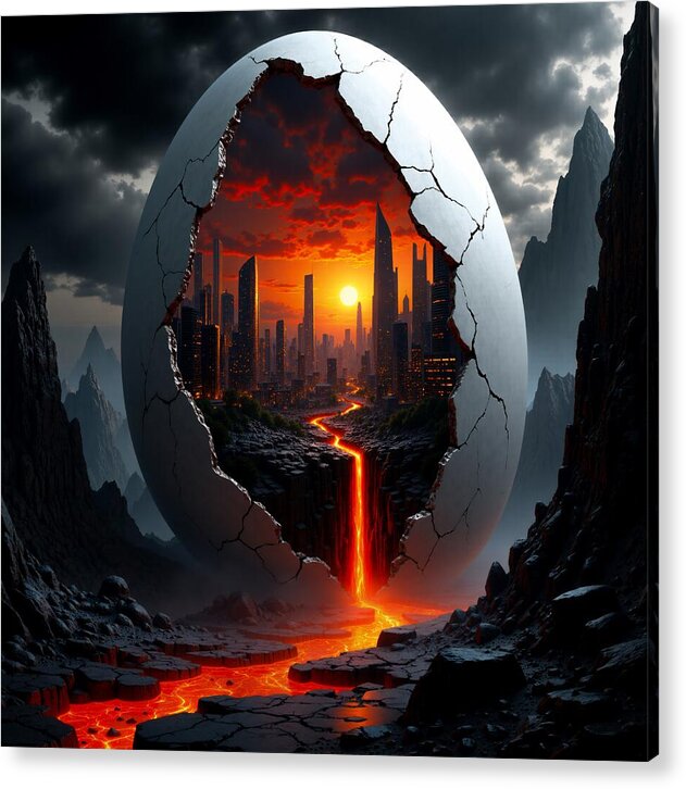 Eruption of Civilization - Acrylic Print