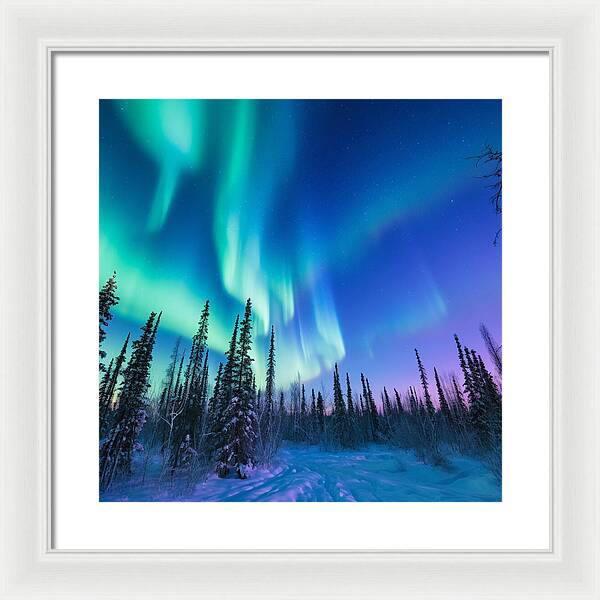 Ethereal Peaks - Framed Print