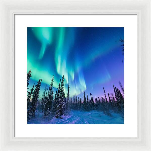Ethereal Peaks - Framed Print