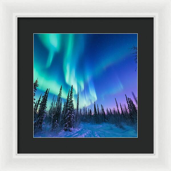 Ethereal Peaks - Framed Print