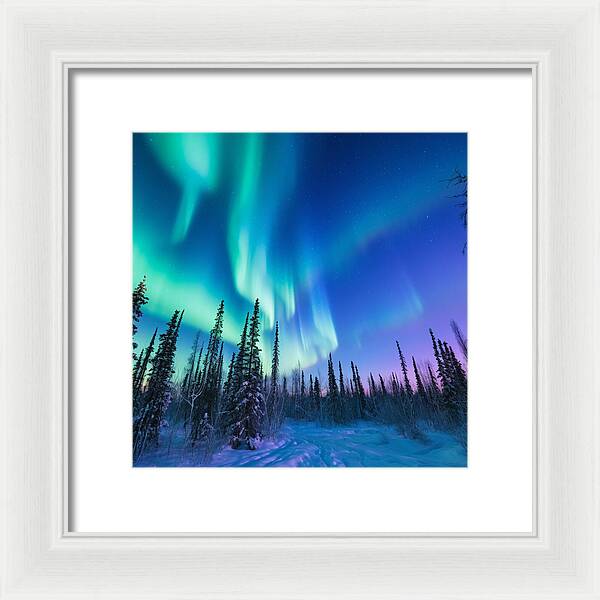 Ethereal Peaks - Framed Print