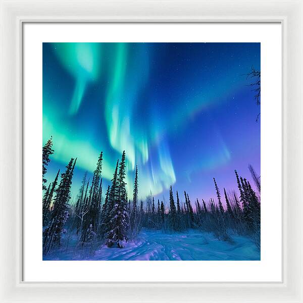 Ethereal Peaks - Framed Print