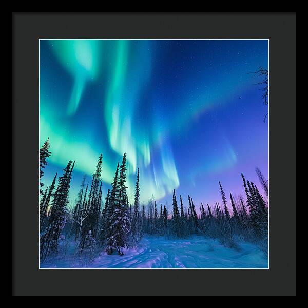 Ethereal Peaks - Framed Print