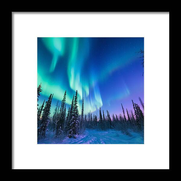 Ethereal Peaks - Framed Print