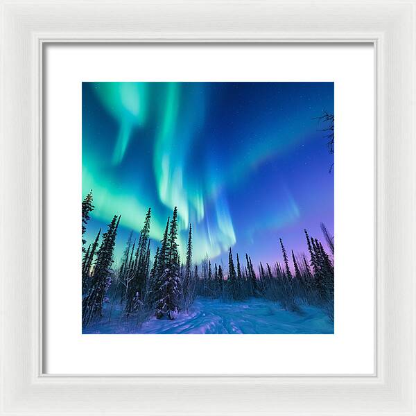 Ethereal Peaks - Framed Print