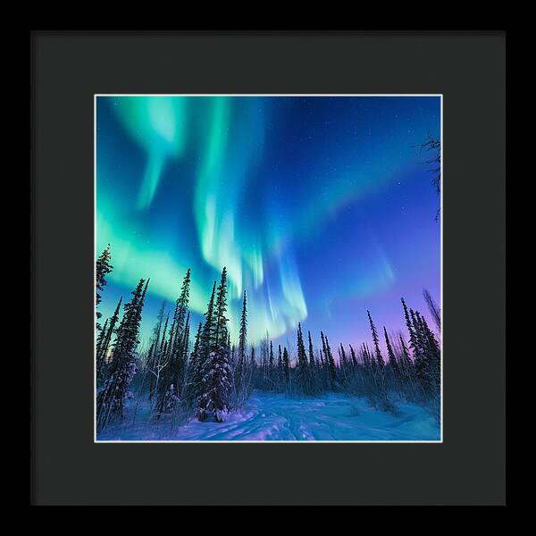 Ethereal Peaks - Framed Print