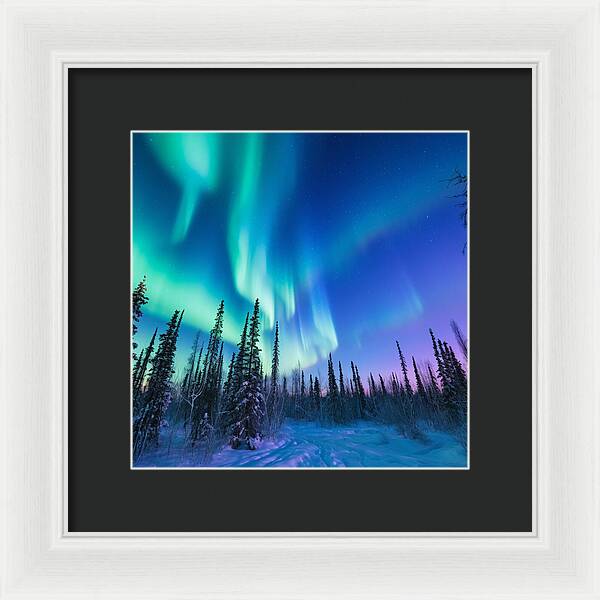 Ethereal Peaks - Framed Print
