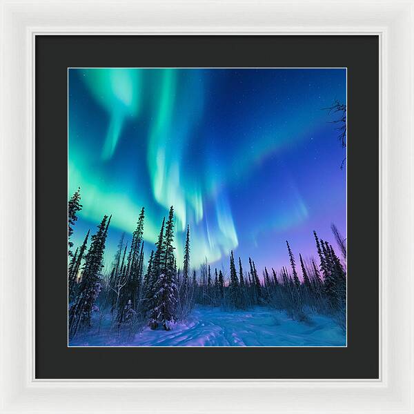 Ethereal Peaks - Framed Print