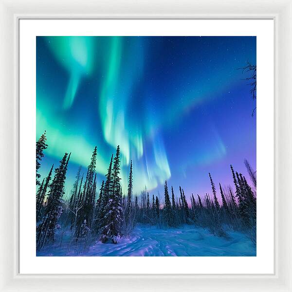 Ethereal Peaks - Framed Print