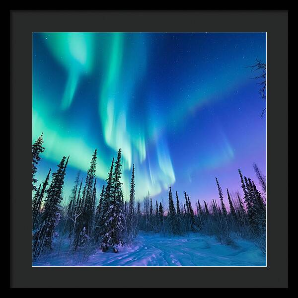 Ethereal Peaks - Framed Print