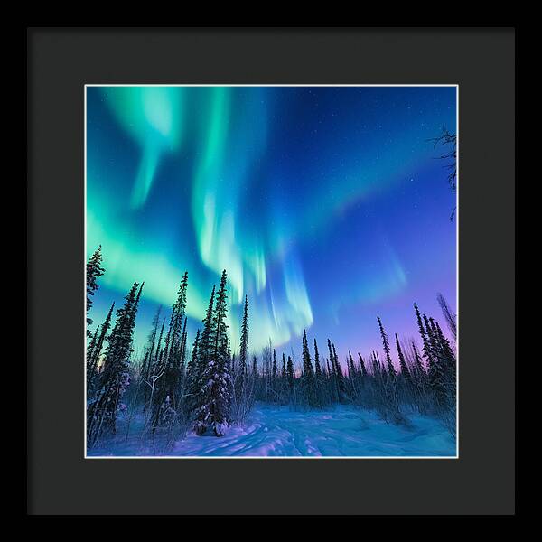 Ethereal Peaks - Framed Print