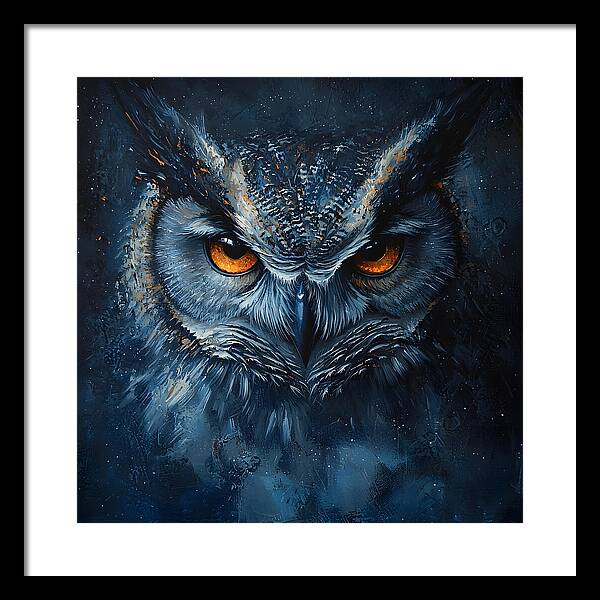 Eyes of the Night - Framed Print
