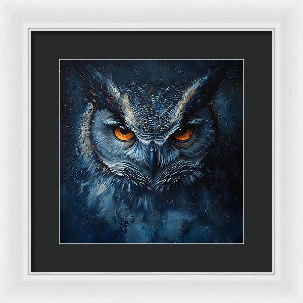 Eyes of the Night - Framed Print