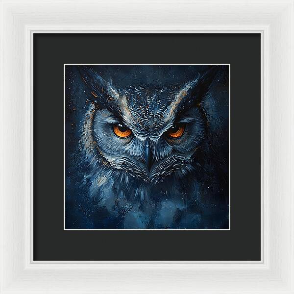 Eyes of the Night - Framed Print