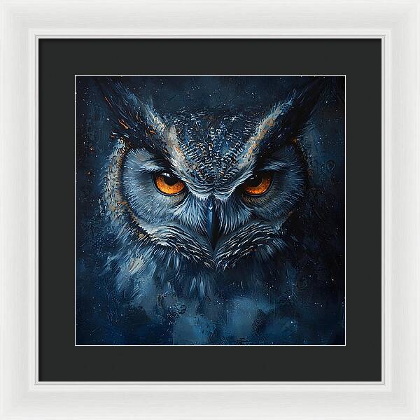 Eyes of the Night - Framed Print