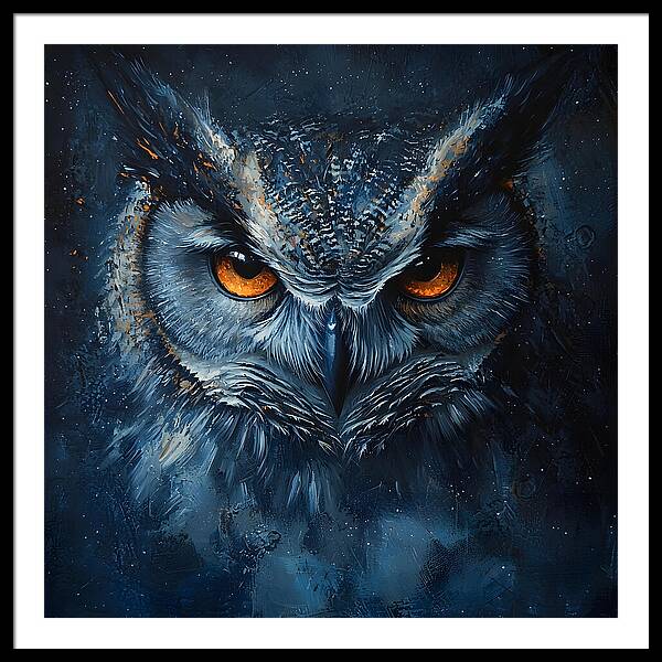 Eyes of the Night - Framed Print