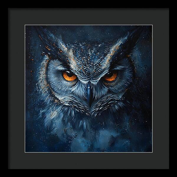 Eyes of the Night - Framed Print