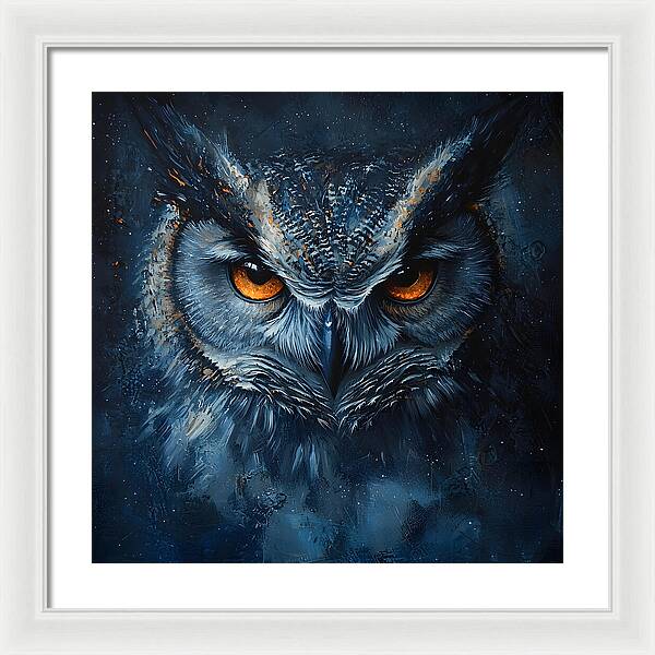 Eyes of the Night - Framed Print