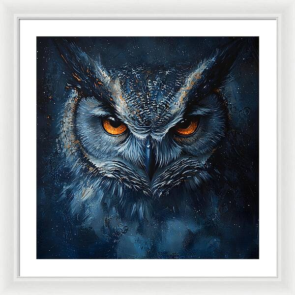 Eyes of the Night - Framed Print