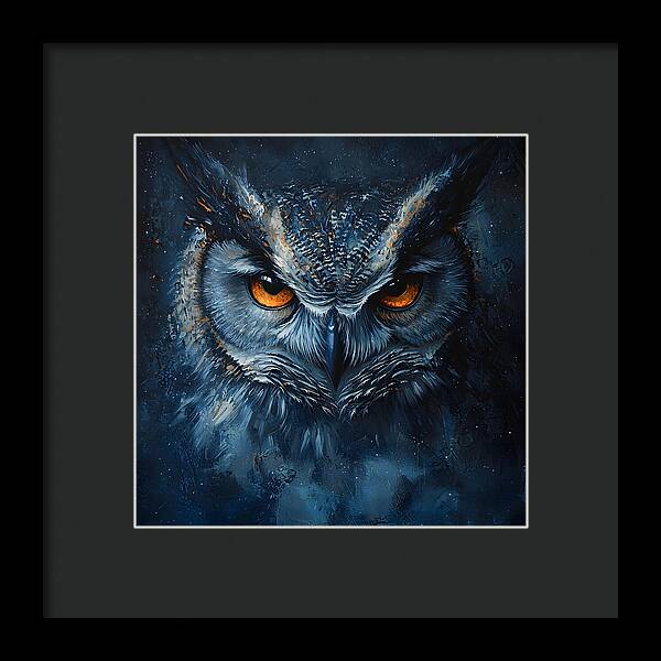 Eyes of the Night - Framed Print