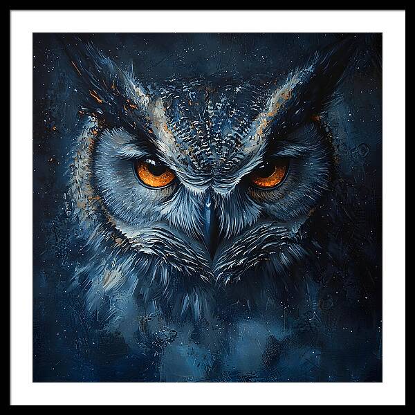 Eyes of the Night - Framed Print