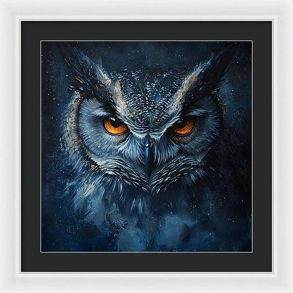Eyes of the Night - Framed Print
