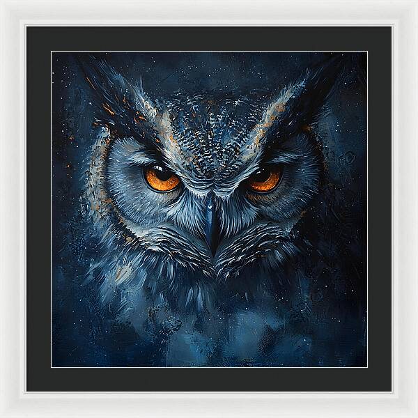 Eyes of the Night - Framed Print