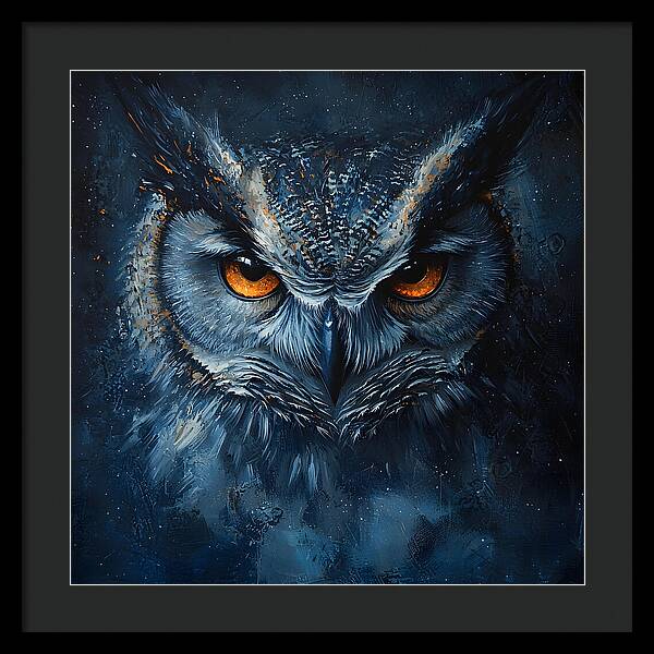 Eyes of the Night - Framed Print