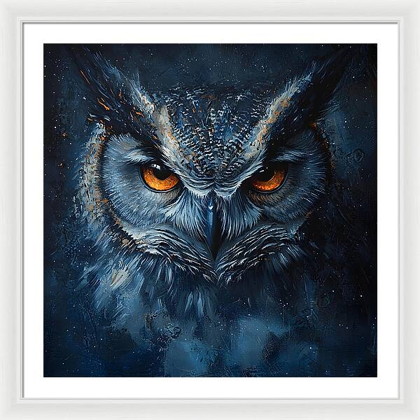 Eyes of the Night - Framed Print