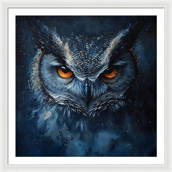 Eyes of the Night - Framed Print