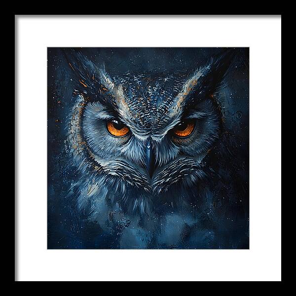 Eyes of the Night - Framed Print
