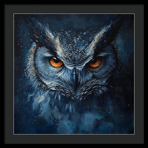 Eyes of the Night - Framed Print
