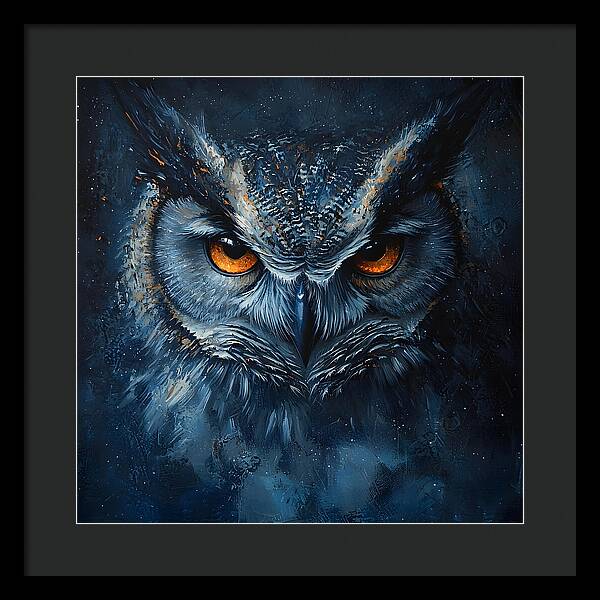 Eyes of the Night - Framed Print
