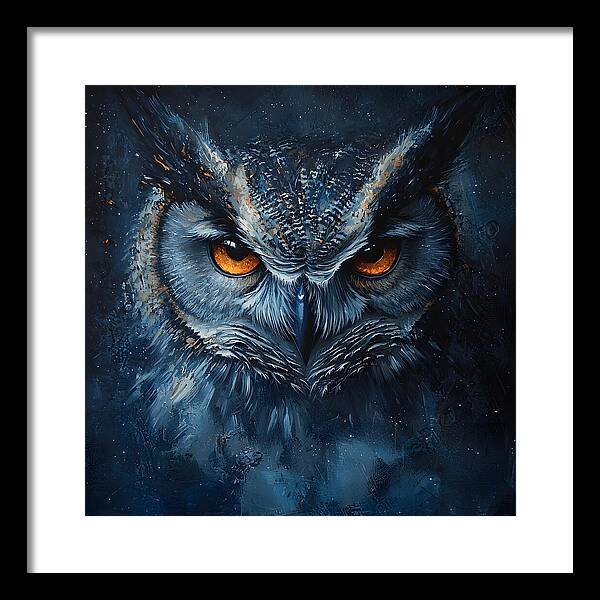 Eyes of the Night - Framed Print
