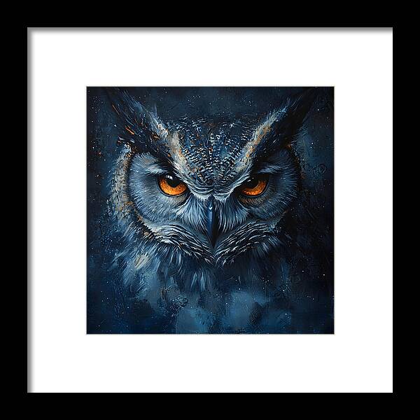 Eyes of the Night - Framed Print