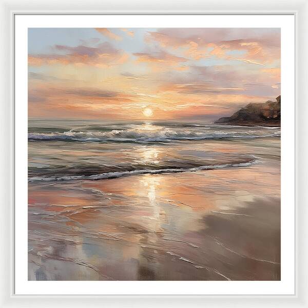 Fading Light, Rising Tide - Framed Print