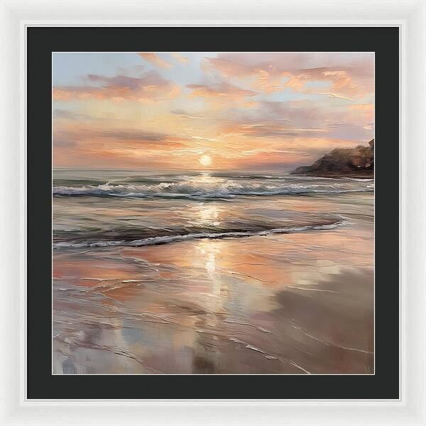 Fading Light, Rising Tide - Framed Print