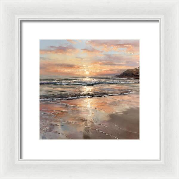 Fading Light, Rising Tide - Framed Print