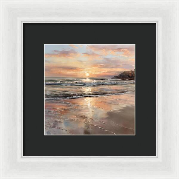 Fading Light, Rising Tide - Framed Print